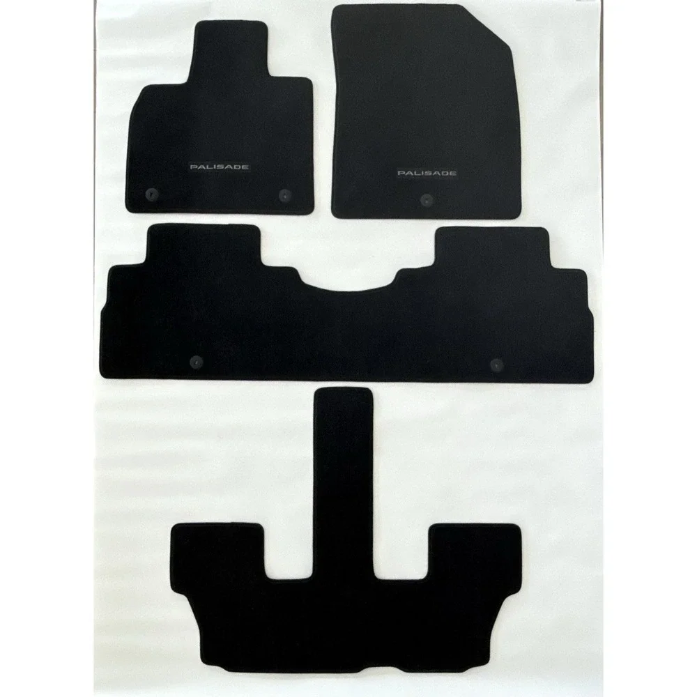 Hyundai Palisade 2020-2025 Floor Mats‎ Black Carpet 3 Rows S8F14-AC500 OEM NWOP